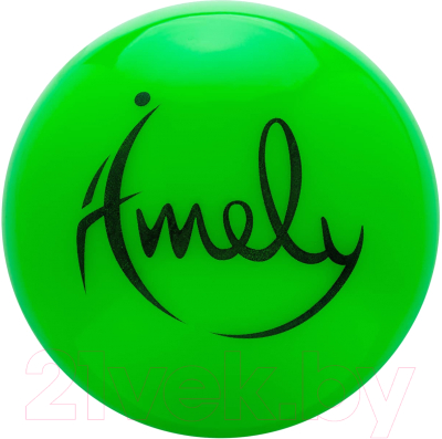 Мяч для художественной гимнастики Amely AGB-301 (19см, зеленый)