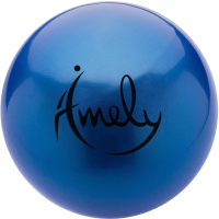 Мяч для художественной гимнастики Amely AGB-301 (19см, синий) - 