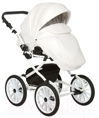 Детская универсальная коляска INDIGO Special Plus 14 2 в 1 (Is 01, белая кожа)