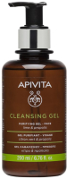 Гель для умывания Apivita Purifying gel oil/combination skin (200мл) - 