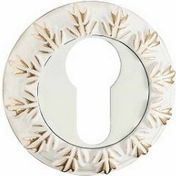 Накладка на цилиндр Vantage ET10WG (белый/золото) - 