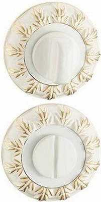 Фиксатор дверной защелки Vantage BK10WG (белый/золото) - 