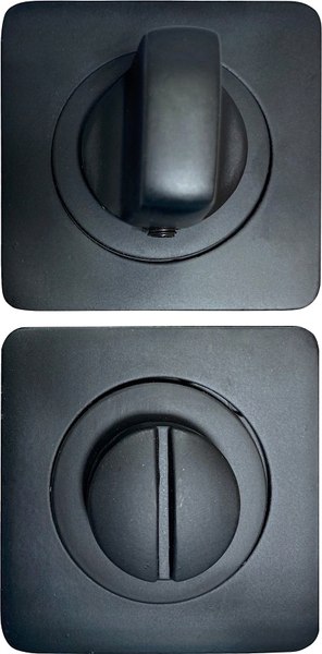 Фиксатор дверной защелки Vantage BK02BL-2 (черный)