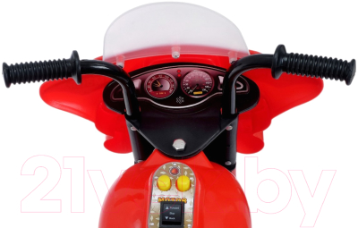 Детский мотоцикл Sima-Land Мотоцикл шерифа / 4378619 (красный)