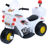 Детский мотоцикл Sima-Land Мотоцикл шерифа / 4378618 (белый) - 