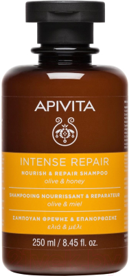 Шампунь для волос Apivita Питательный и восстанавливающий с оливой и медом (250мл)