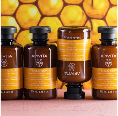 Шампунь для волос Apivita Питательный и восстанавливающий с оливой и медом (250мл)