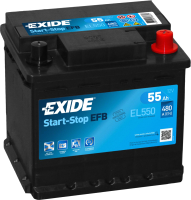 Автомобильный аккумулятор Exide Start-Stop EFB / EL550 (55 А/ч) - 