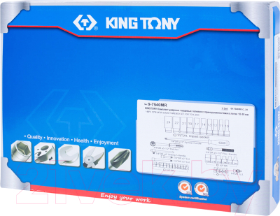 Набор головок слесарных King TONY 9-7540MR