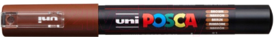 

Маркер художественный UNI Mitsubishi Pencil, На водной основе 0.7мм / PC-1M BROW