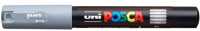 

Маркер художественный UNI Mitsubishi Pencil, На водной основе 0.7мм / PC-1M GREY