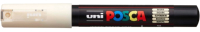 

Маркер художественный UNI Mitsubishi Pencil, На водной основе 0.7мм / PC-1M IVORY