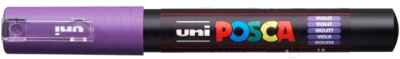 

Маркер художественный UNI Mitsubishi Pencil, На водной основе 0.7мм / PC-1M VIOLET