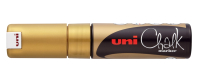 

Маркер меловой UNI Mitsubishi Pencil, На водной основе 8мм / PWE-8K GOLD