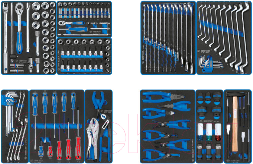 Универсальный набор инструментов King TONY 934-188AMB