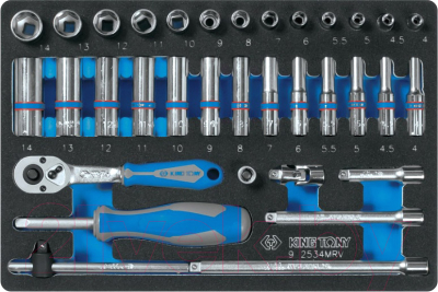 Универсальный набор инструментов King TONY 934-188MRVD