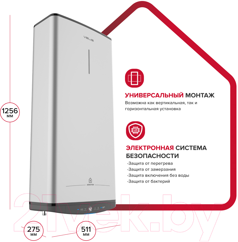 Накопительный водонагреватель Ariston ABSE VLS PRO PW 100 (3700700)