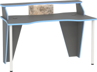 Компьютерный стол Mobi Индиго 12.61 (темно-серый U2601/граффити) - 