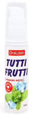 Лубрикант-гель Bioritm Tutti-Frutti сладкая мята / 30011 (30г)