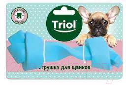 Игрушка для собак Triol Puppy Кость узловая / 12191177 (голубой)