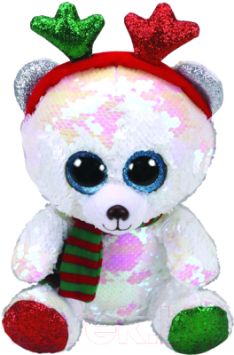 

Мягкая игрушка TY, Медведь. Мистлтоу с пайетками / 36337