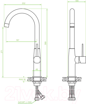 Смеситель Laveo Pola BAP668D