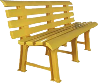 Скамья пластиковая БИМАпласт Сборно-разборная (жёлтый)