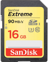 Карта памяти SanDisk Extreme SDHC Card 16GB (SDSDXNE-016G-GNCIN) - 