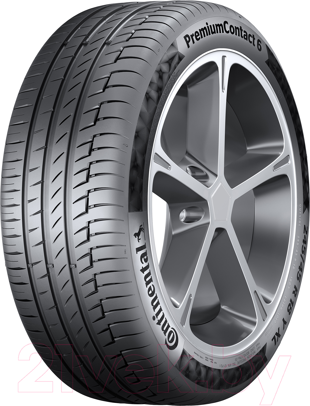 Летняя шина Continental PremiumContact 6 285/45R22 114Y ContiSilent Mercedes