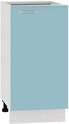 Шкаф-стол кухонный Кортекс-мебель Корнелия Мара НШ40р без столешницы (голубой)