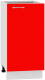 Шкаф-стол кухонный Кортекс-мебель Корнелия Мара НШ40р без столешницы (красный) - 