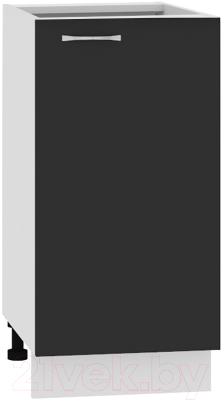 Шкаф-стол кухонный Кортекс-мебель Корнелия Мара НШ40р без столешницы (черный)