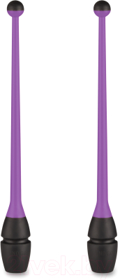 Булавы для художественной гимнастики Indigo IN019 (фиолетовый/черный)