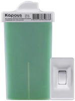 

Воск для депиляции Kapous, Жирорастворимый Зеленый с Хлорофиллом с мини роликом