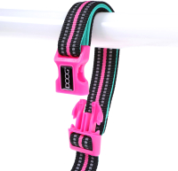 Поводок DOOG Neon Rin Tin Tin / LEADTIN-L (черный/розовый) - 