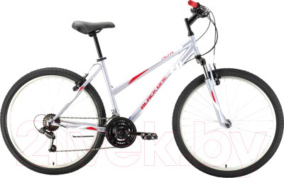Велосипед Black One Alta 26 2021 (16, серый/красный/белый)