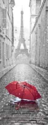 

Фотообои листовые Citydecor, Красный зонт с защитным покрытием
