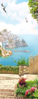 

Фотообои листовые Citydecor, Фреска Италия 3D с защитным покрытием