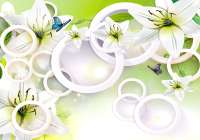 

Фотообои листовые Citydecor, Круги 3D с защитным покрытием