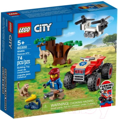 Конструктор Lego City Спасательный вездеход для зверей 60300