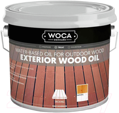 Масло для древесины Woca Exterior Wood Oil (2.5л, натуральный)