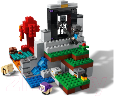 Конструктор Lego Minecraft Разрушенный портал 21172
