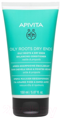 Кондиционер для волос Apivita Oily Roots & Dry Ends  (150мл)