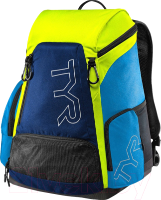 Рюкзак спортивный TYR Alliance 30L Backpack / LATBP30/487 (синий/зеленый)