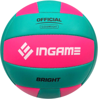 Мяч волейбольный Ingame Bright (бирюзовый/розовый) - 