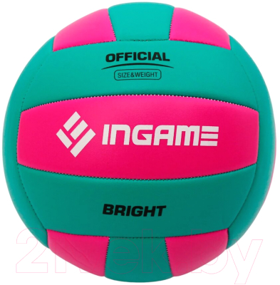 Мяч волейбольный Ingame Bright (бирюзовый/розовый)
