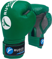 Боксерские перчатки RuscoSport 6oz (зеленый) - 
