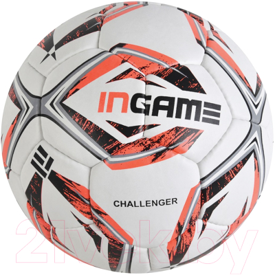 Футбольный мяч Ingame Challenger IFB-101 (белый/розовый)