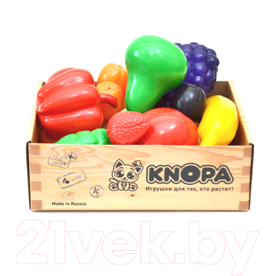 Набор игрушечных продуктов Knopa Большой ящик Фрукты-овощи / 87048