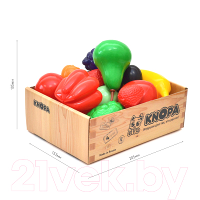 Набор игрушечных продуктов Knopa Большой ящик Фрукты-овощи / 87048